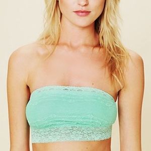 🌸Free People🌸 Lace Trim Bandeau in 💗Mint Green💗